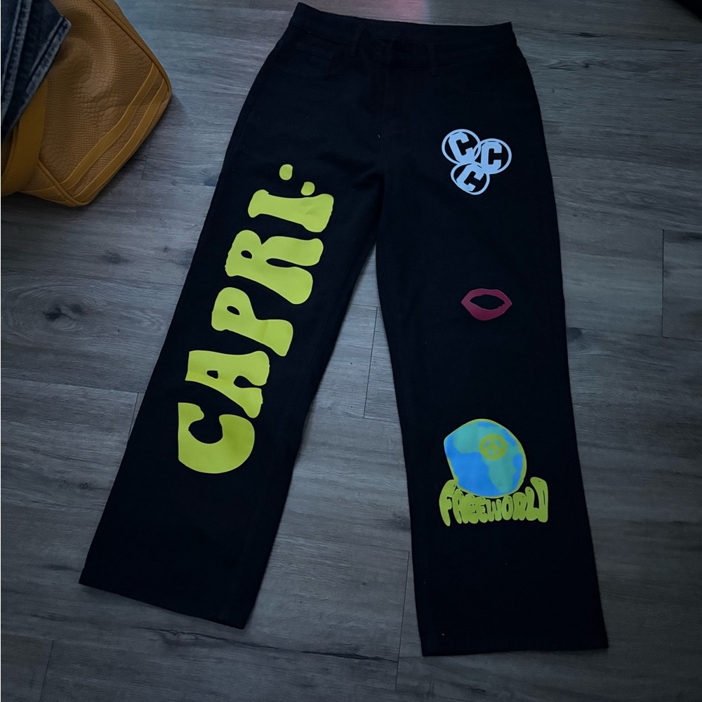 Capri Black Straight Men's Jeans